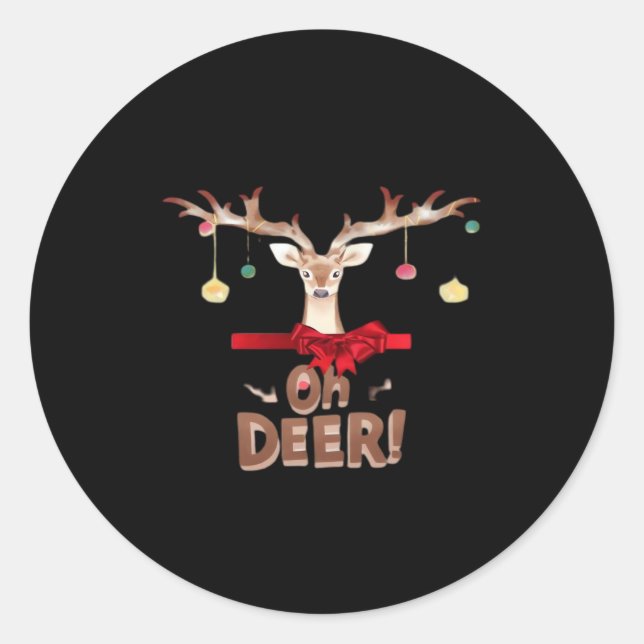 Adesivo Oh Deer Clássico Vibe  (Frente)