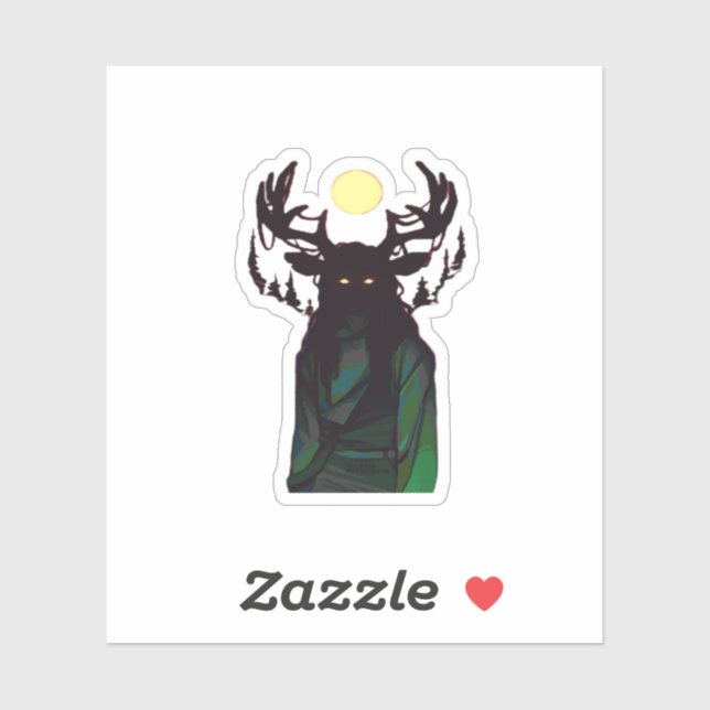 Adesivo Oh Deer Minimal Design  (Folha)