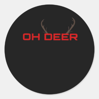 Adesivo Oh Deer Minimal Estética Vibração