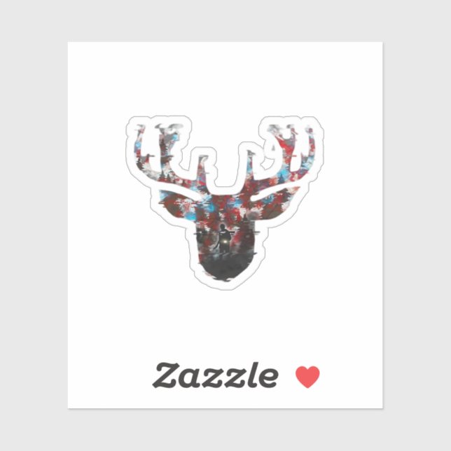 Adesivo Oh Deer Minimal Style  (Folha)