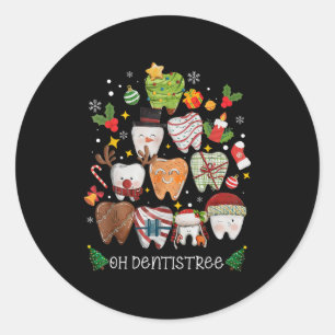 Adesivo Oh Dentistree Feliz Natal Odontologia Dentes Engra