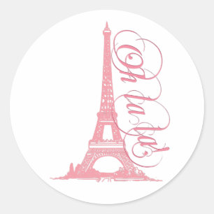 Adesivo Oh La La - Torre Eiffel Paris França
