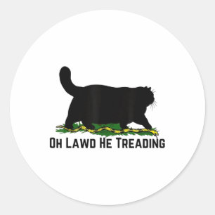 Adesivo Oh Lawd He Treading Vote Harris Waltz 2024 Kamala