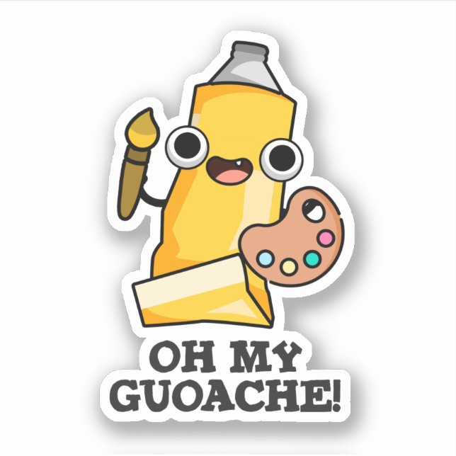 Adesivo Oh, Meu Artista Engraçado Paint Pun (Frente)