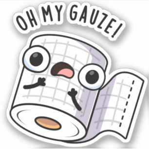 Adesivo Oh Meu Gaz Funny Primeiro Socorro Trocadilho