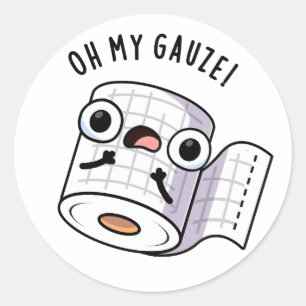 Adesivo Oh Meu Gaz Funny Primeiro Socorro Trocadilho