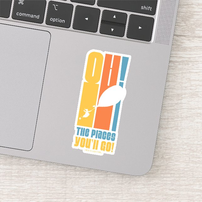 Adesivo Oh, Os Lugares Que Você Vai! Tall Retro Typografia (Detalhe)