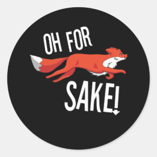 Adesivo Oh Para A Sake Fox Caçando Um Armário