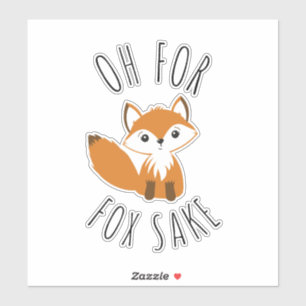 Adesivo Oh para Fox Sake