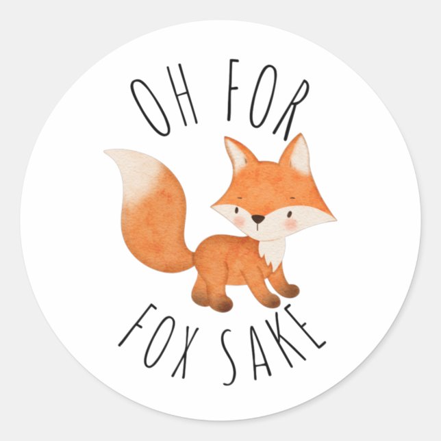 Adesivo Oh para Fox Sake (Frente)