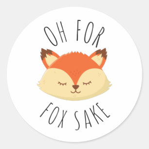 Adesivo Oh para Fox Sake