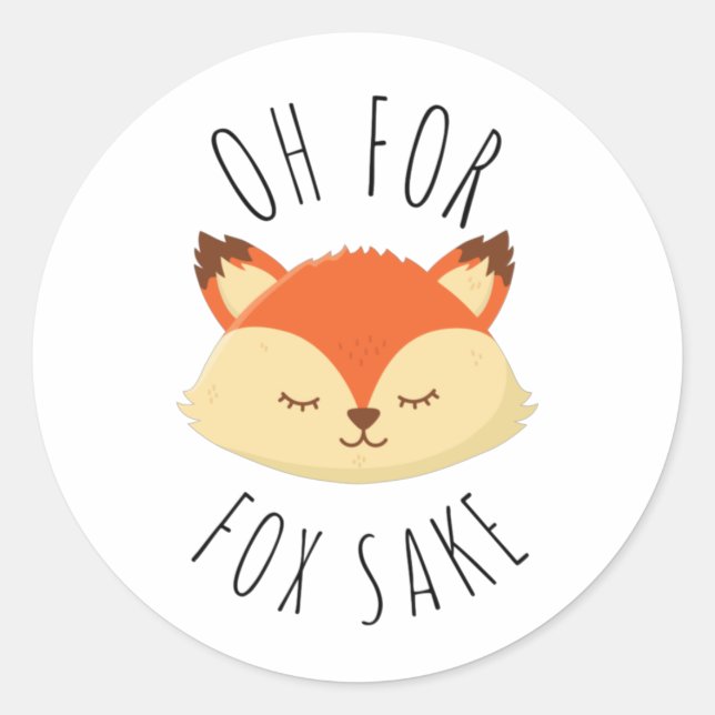 Adesivo Oh para Fox Sake (Frente)