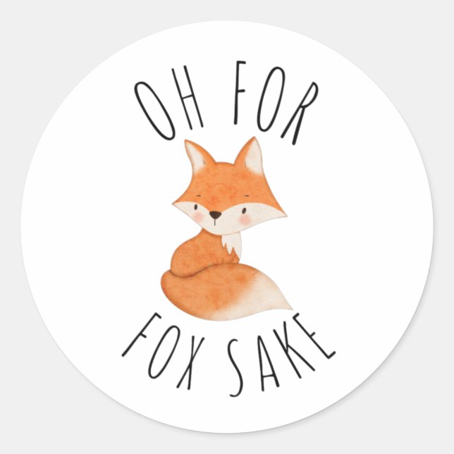 Adesivo Oh para Fox Sake (Frente)
