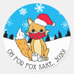 Adesivo Oh para Fox Sake, 2020, Feliz Natal