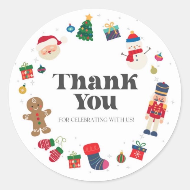 Adesivo Oh, Que Vergonete De Aniversário De Natal Divertid (Frente)