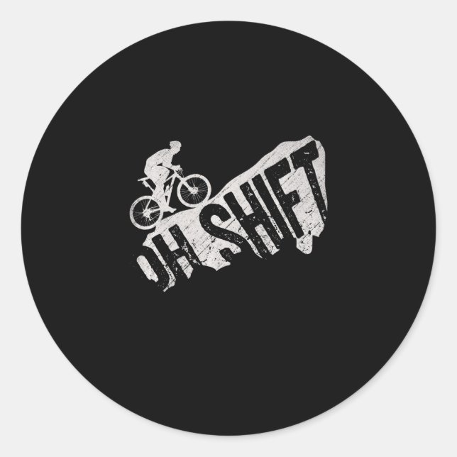 Adesivo Oh Shift Mountain Bike Rider (Frente)