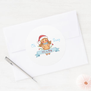 Adesivo Oh Snap é um Boy Gingerbird Mãe