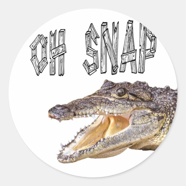 Adesivo OH SNAP - Gator Irritado (Frente)