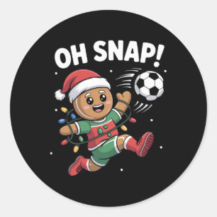 Adesivo Oh Snap Homemem de Neve de Natal Futebol Crianças
