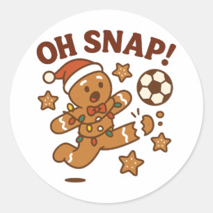 Adesivo Oh Snap Homemem de Trigo Futebol Natal Divertido