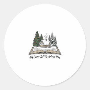 Adesivo Oh Venha Adoremos a Ele Design do Livro de Natal_1