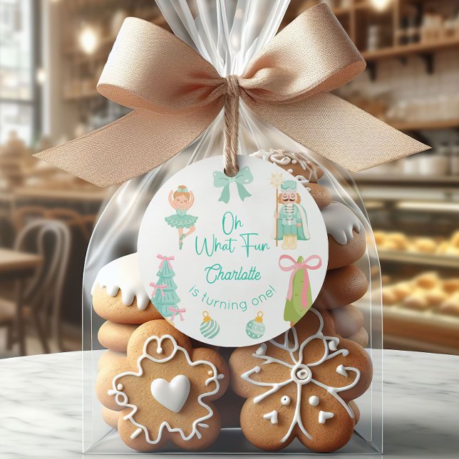 Adesivo Oh What Fun Mint Nutcracker Birthday (Criador carregado)