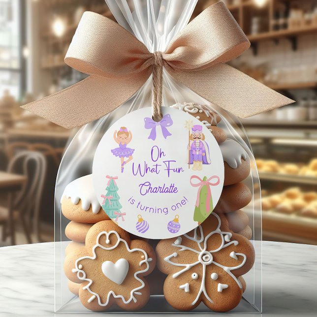 Adesivo Oh What Fun Purple Nutcracker Birthday (Criador carregado)