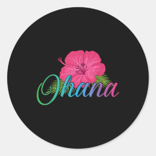 Adesivo Ohana Aloha Hawaii Da Ilha - Sinta O Fluxo