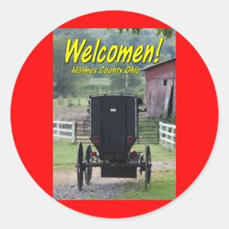 Adesivo OHCA101.Amish Buggie - Holmes Co OH.