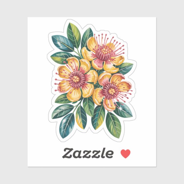 Adesivo Ohia Lehua Cut Vinyl Sticker (Folha)