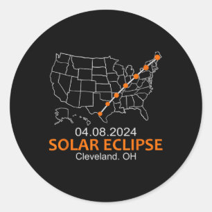 Adesivo Ohio 2024 Eclipse Solar Total