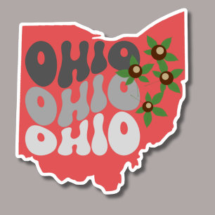 Adesivo Ohio Buckeye State à prova de água