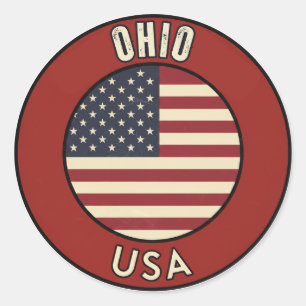 Adesivo Ohio Estados Unidos da América