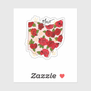 Adesivo Ohio Illustrated State Sticker