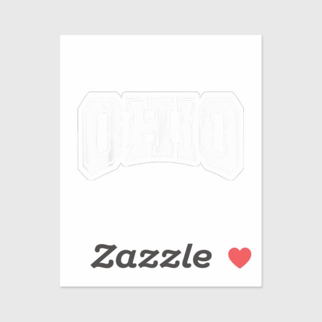 Adesivo Ohio OH USA (Folha)