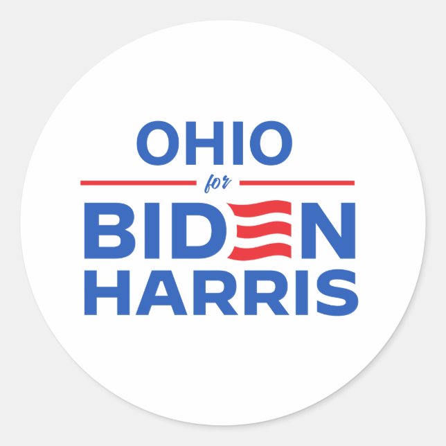 Adesivo Ohio por Biden Harris (Frente)