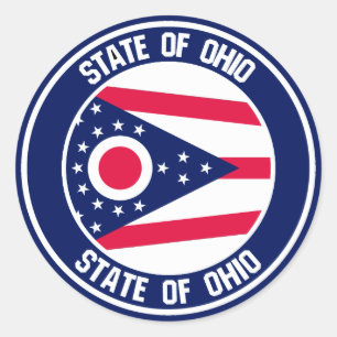Adesivo Ohio Round Emblem