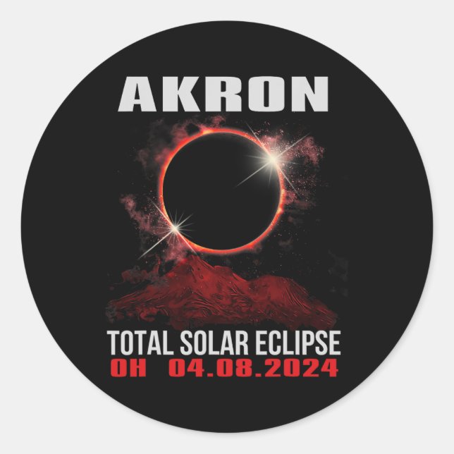 Adesivo Ohio Total Solar Eclipse 2024 (Frente)