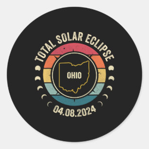 Adesivo Ohio Total Solar Eclipse 2024 American Totality Ap