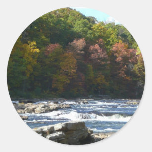 Adesivo Ohiopyle River Rapids in Fall Pennsylvania Autumn