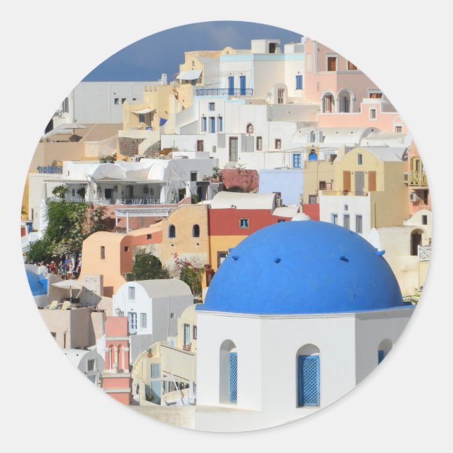 Adesivo Oia Santorini Stickers (Frente)