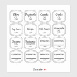 Adesivo Oil Bottle Labels