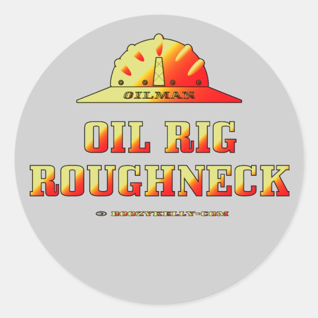Adesivo Oilman,Rig Roughneck,Oil Field Sticker,Oil (Frente)