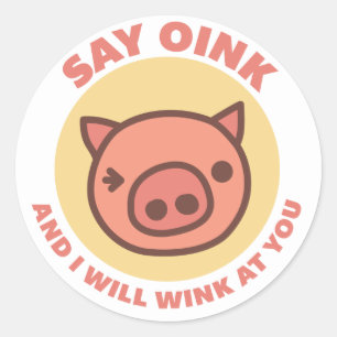 Adesivo Oink o leitão