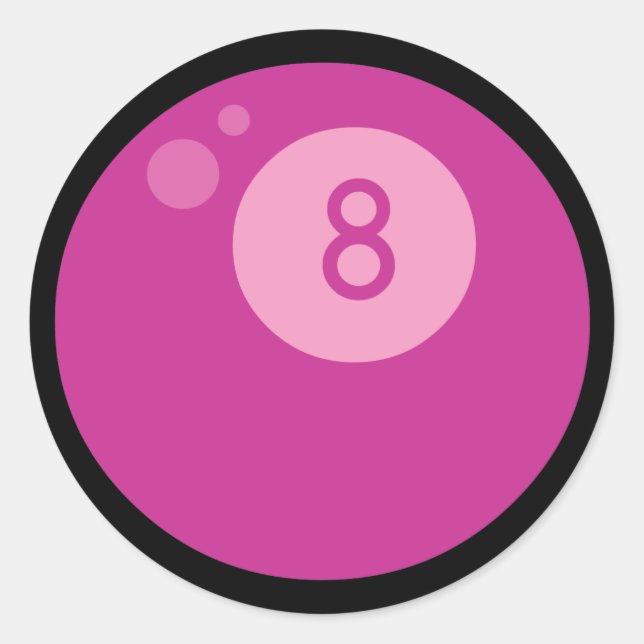 Adesivo Oitball Rosa (Frente)