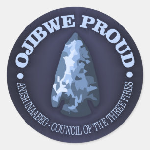 Adesivo Ojibwe orgulhoso (seta)