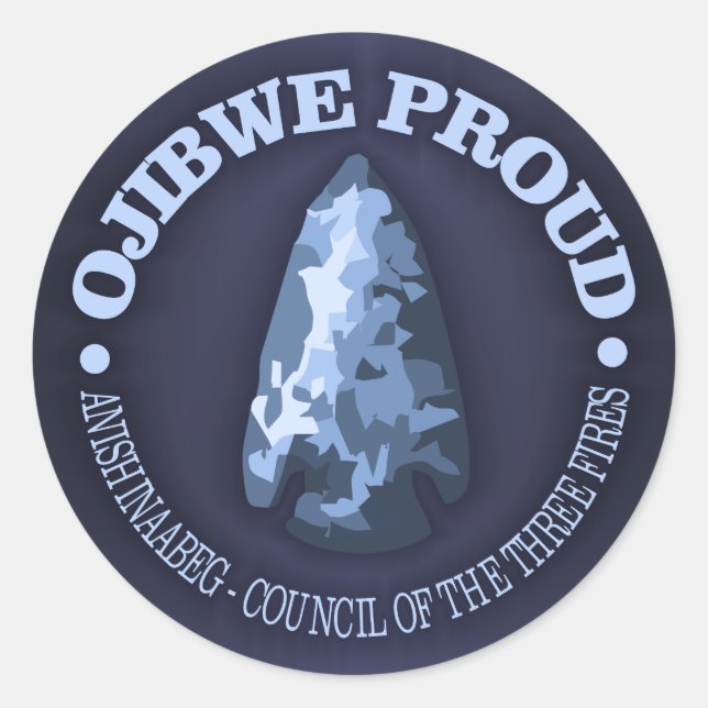 Adesivo Ojibwe Proud (seta) (Frente)