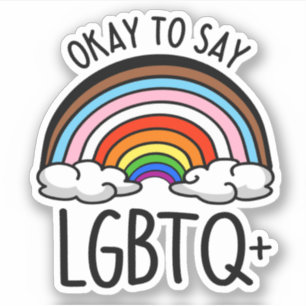 Adesivo Ok, diga LGBTQ+