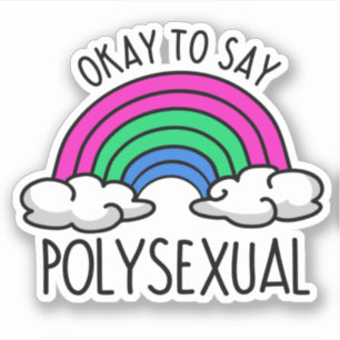 Adesivo Ok, diga polisexual