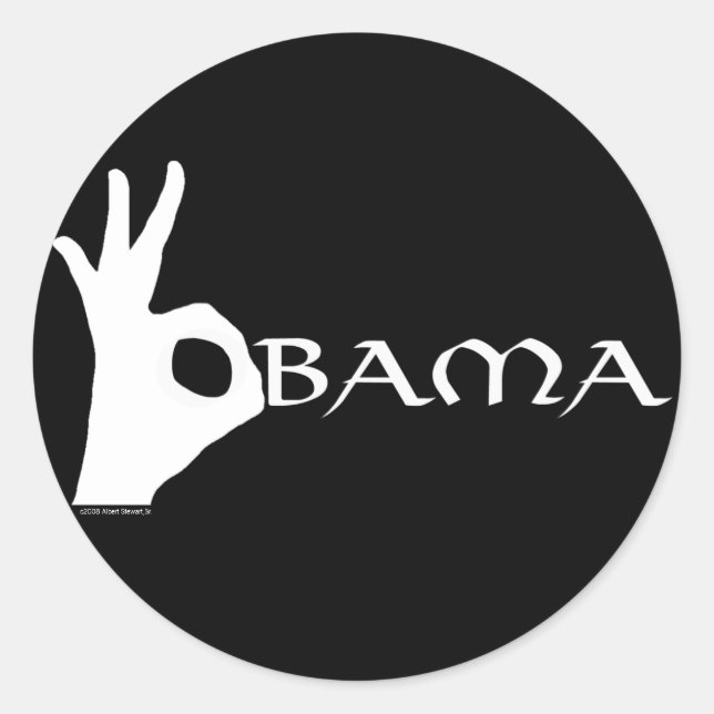 Adesivo OK Obama Sticker (Frente)